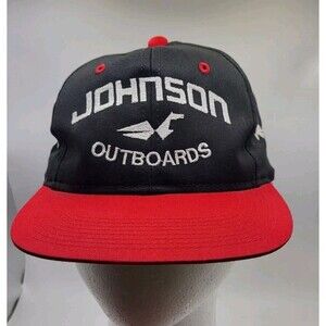 VINTAGE JOHNSON OUTBOARDS FISHING BOAT HAT SNAPBACK LURE